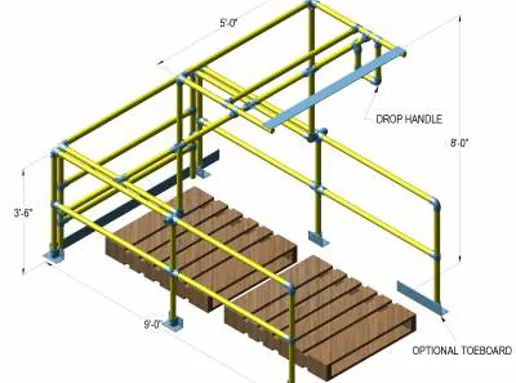 Kee Gate® Pallet | Puertas de seguridad para palés | Puertas de seguridad | Puerta para palés de doble profundidad