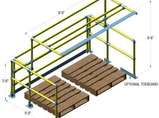 Kee Gate® Pallet | Puertas de seguridad para palés | Puertas de seguridad | Puerta para palés de doble anchura